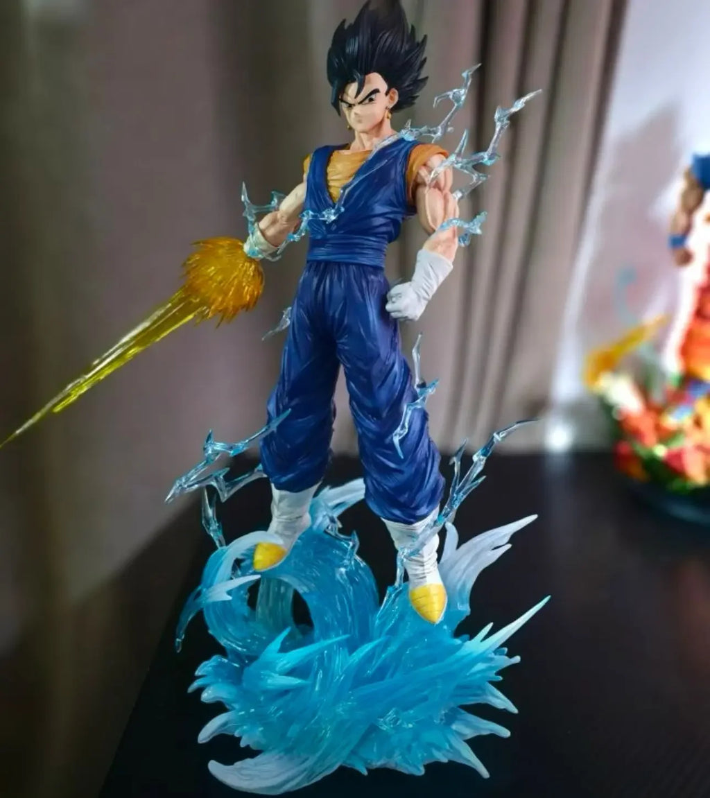 Dragon Ball 40cm Anime Figure JT Vegetto Perimeter PVC Model Scene Glow Statue Desktop Decoration Ornaments Birthday Gifts Toys