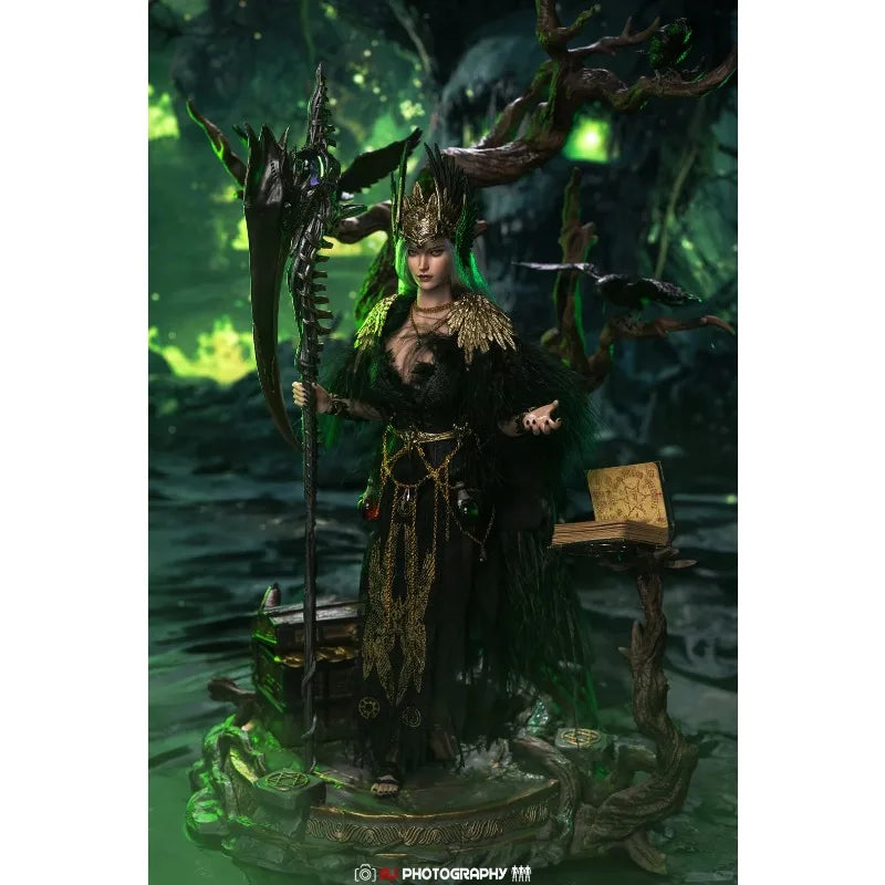 【 in Stock 】 POP COSTUME Original 1/6 WH004 Witch Hunter - Crow Female Solo Doll Doll Model Toy Boy Gift Collection
