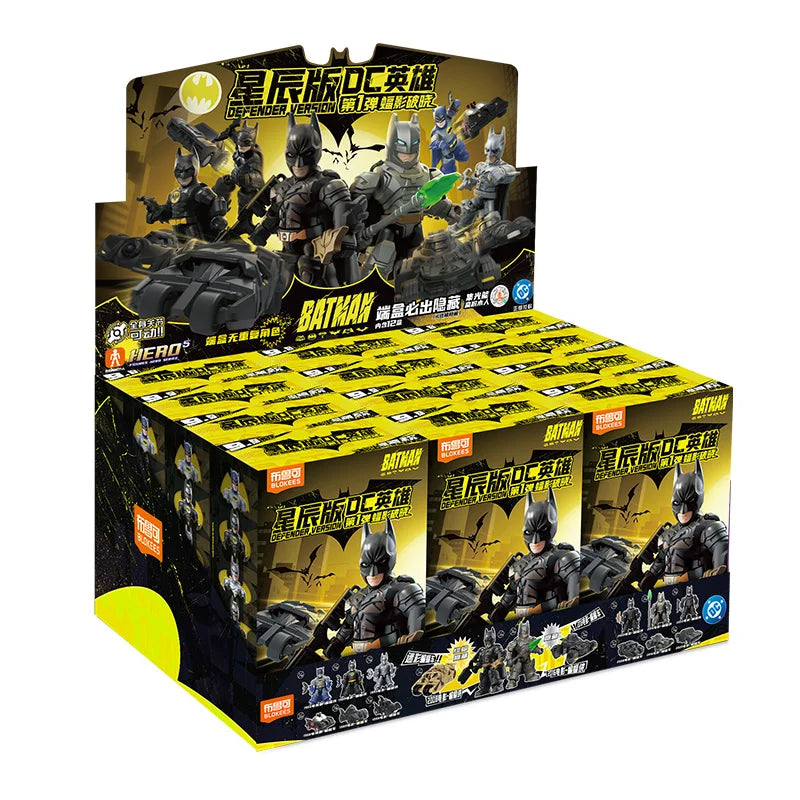 IN STOCK Original BLOKEES DC Batman GV01 Defender Set Armored Batmobile & Bruce Wayne Figure Doll  Collectible Toy Perfect Gift