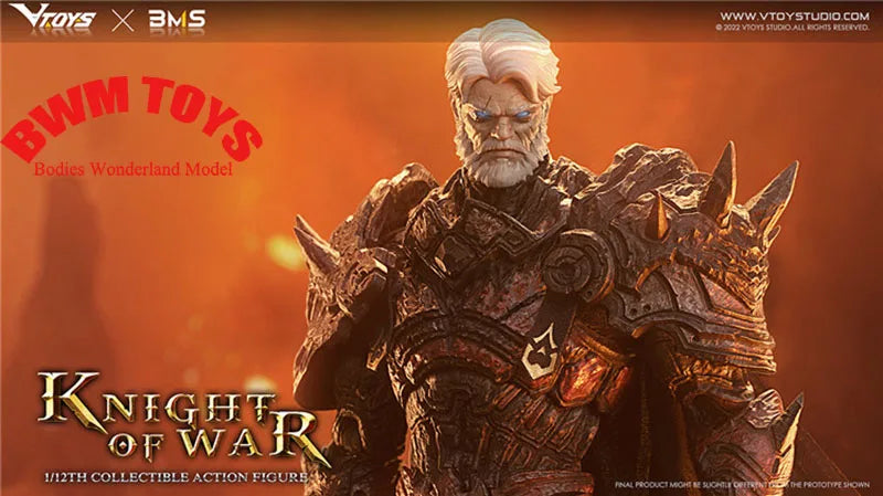 VTOYS X BMS VSD005 1/12 Scale Collectible 18.5cm Knight of War Ruthless Knight Movable Anime Action Figure Model for Fans Gifts
