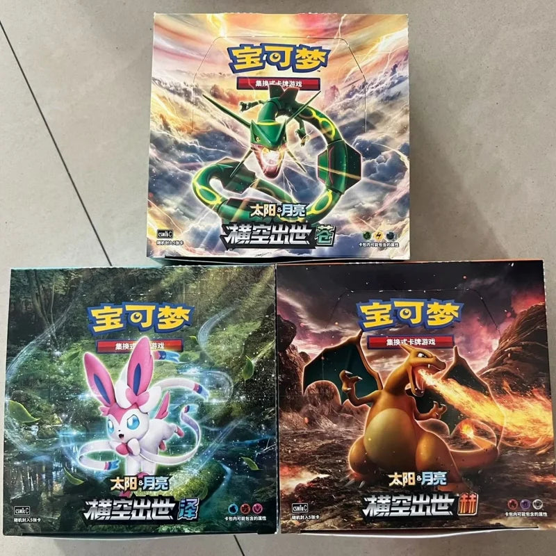100% New Original Pokémon Card Anime Trade Game Ptcg Sun&Moon Simplified Chinese All Series Cards Booster Pack Collection Gifts
