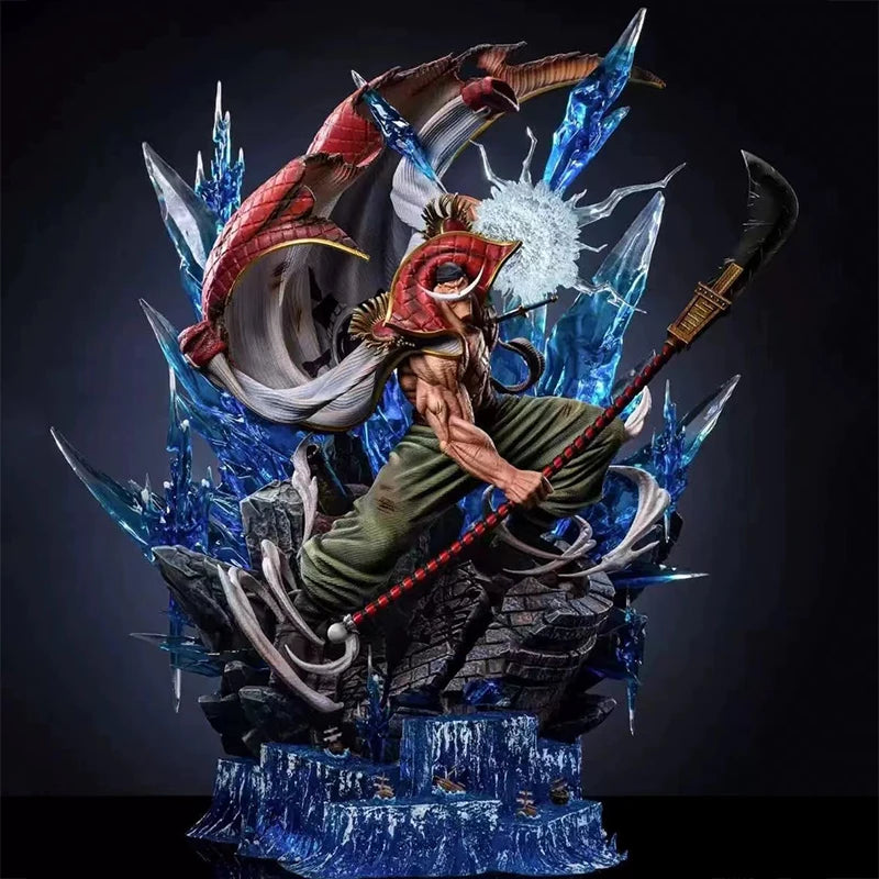 40 cm One Piece Whitebeard Pirates Figur Kampf Edward Newgate Statue Gk White Beard Figur Gear 4 Luffy Kuma Bartholemew Spielzeug