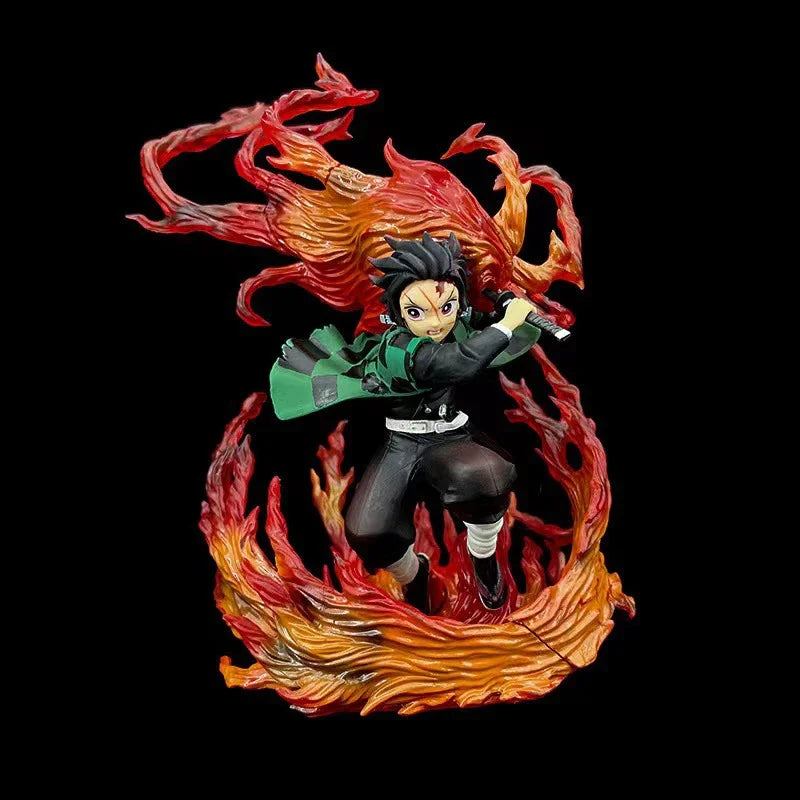 Anime Kimetsu No Yaiba Anime Figur Figuarts Null Tanjiro Kamado Hinokami Kagura Action Figur Dämon Slayer Figur Modell Geschenke