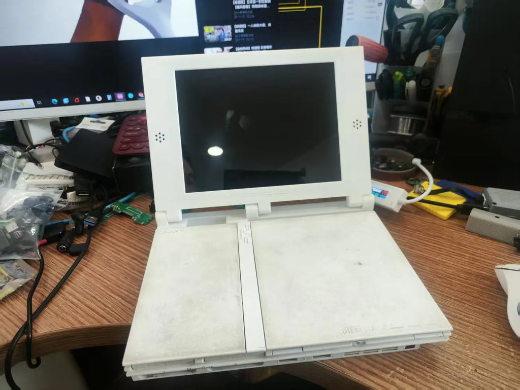 8 Inch PS2 Retro Arcade Game Console Portable Display Mini Monitor With Stereo For Playstastion SUPPORT PS2 SLIM 9000X SERIES