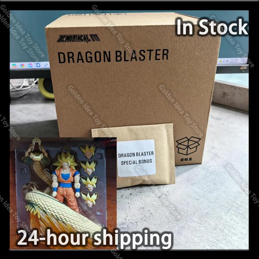 In Stock Demoniacal Fit SSJ3 Goku Figure Dragon Ball Z SHF Super Saiyan Dragon Blaster Goku Dragon Blaster Action Figures Model