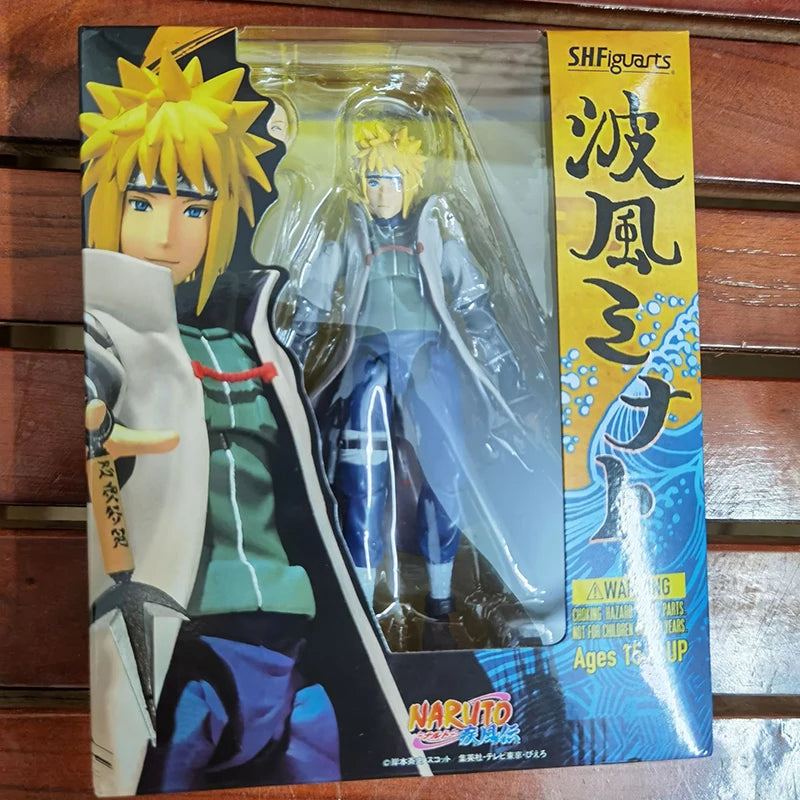 Shf Naruto Shippuden Figures Yondaime Hokage Namikaze Minato Action Figure PVC Collection Hatake Kakashi Movable Model Toys Gift