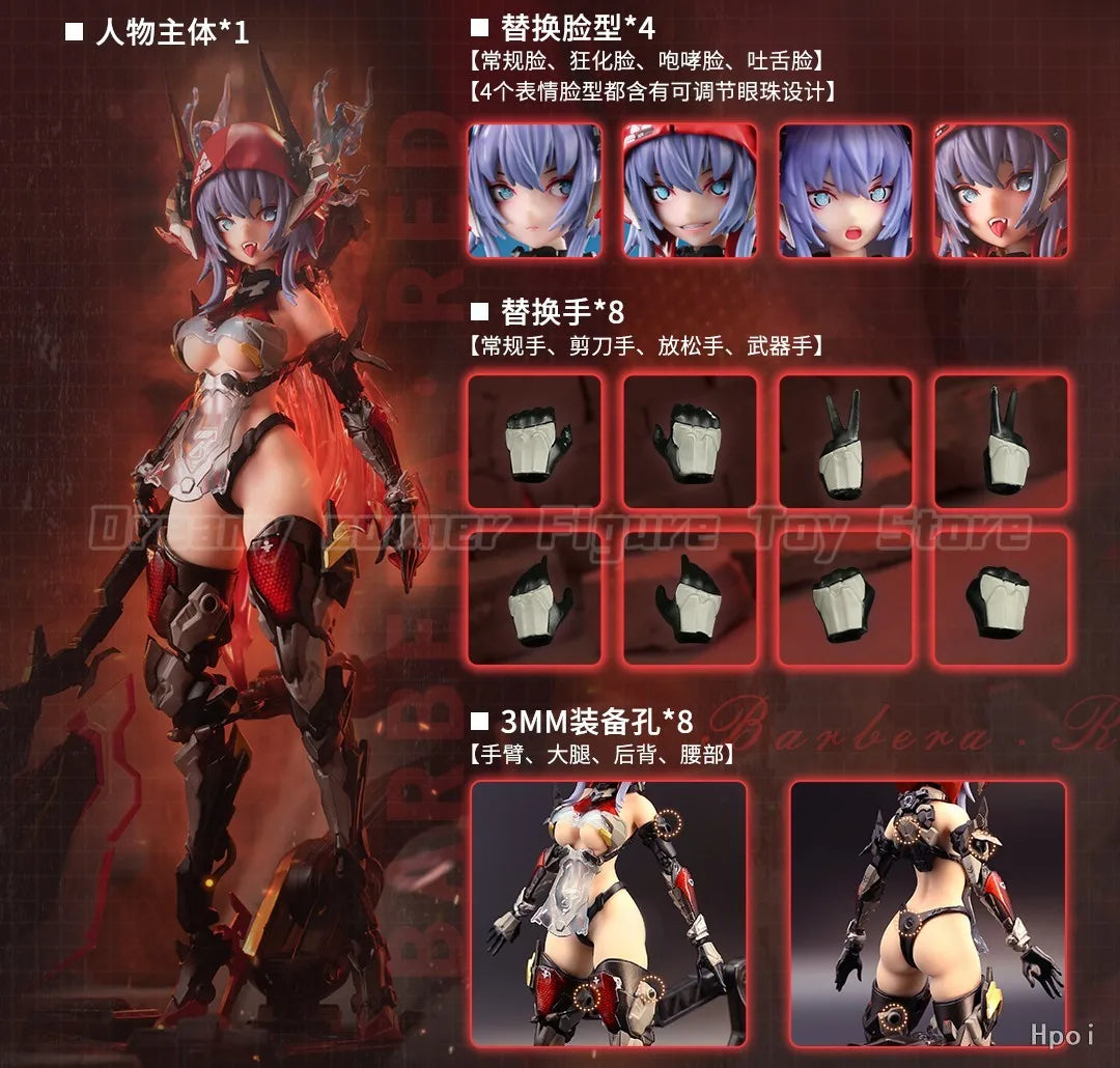 【In Stock】Original Nuclear Gold Reconstruction AniMester Thunderbolt Barbera Red 1/9 Action Figure Toys Collection Model
