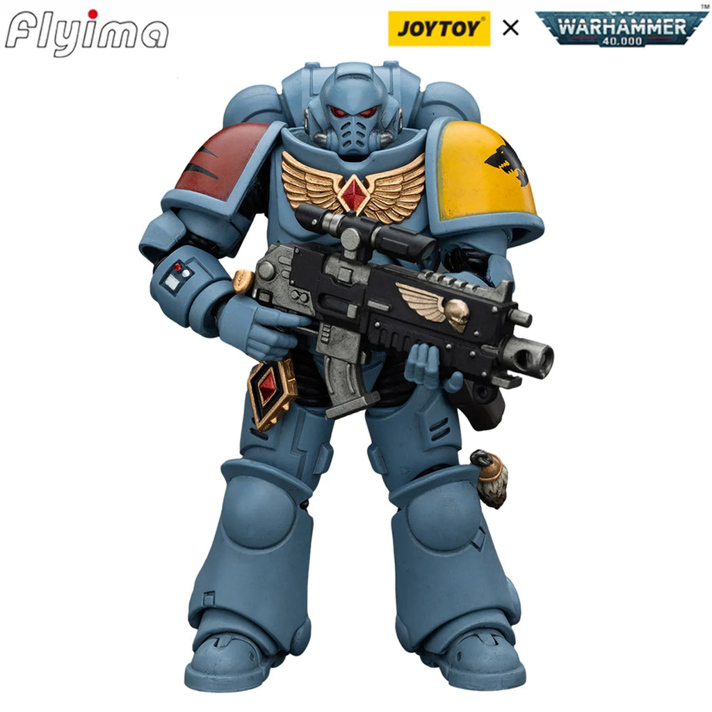 [IN-STOCK] JOY TOY Warhammer 40K 1/18 Action Figure Space Wolves Intercessors Anime Military Model