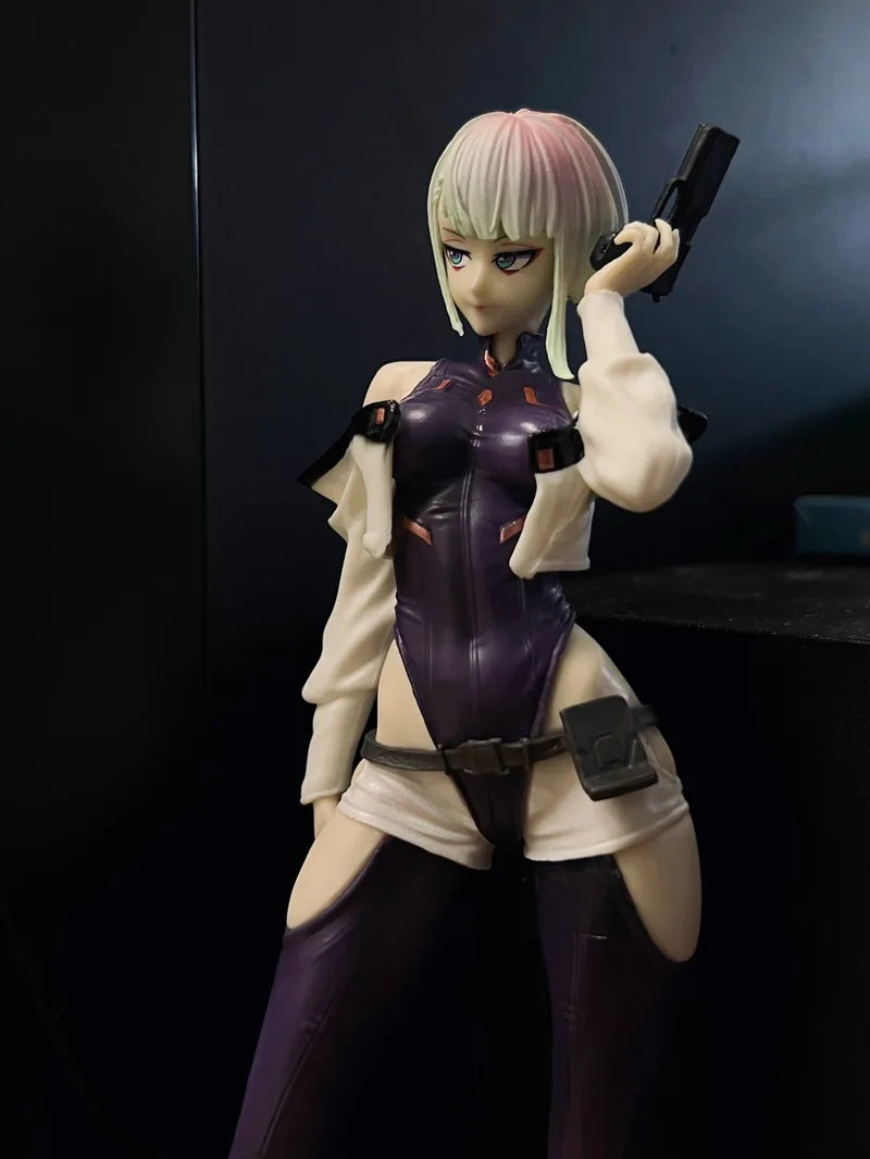 Hot Sales 22cm Cyberpunk #2077 Edgerunners Anime Figure Super Hacker Edge Walker Lucy Action Figure Collection Model Doll Toys