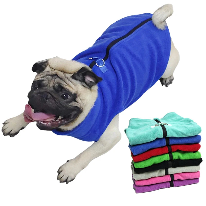 Winter-Hundekleidung, weiche Fleecejacke für Chihuahua, französische Bulldogge, Mantel für kleine und mittelgroße Hunde, Katzen, warme Weste, Welpen, Mops, Haustierbekleidung