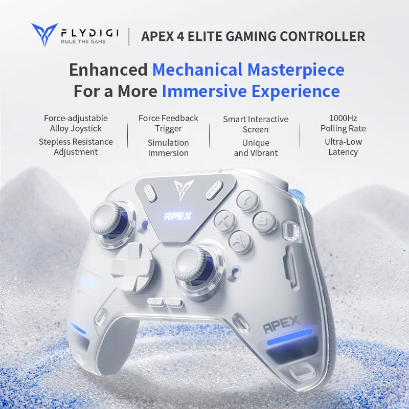 Flydigi APEX 4 / Black Myth Wukong Gamepad 2000hz Wireless Force Feedback Alloy Rocker Game Controller For Switch Android Steam