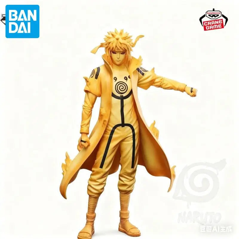 In Stock Bandai Original Naruto Namikaze Minato Anime Figure Action Model Cartoon Doll PVC Desktop Toys Ornaments Festival Gifts