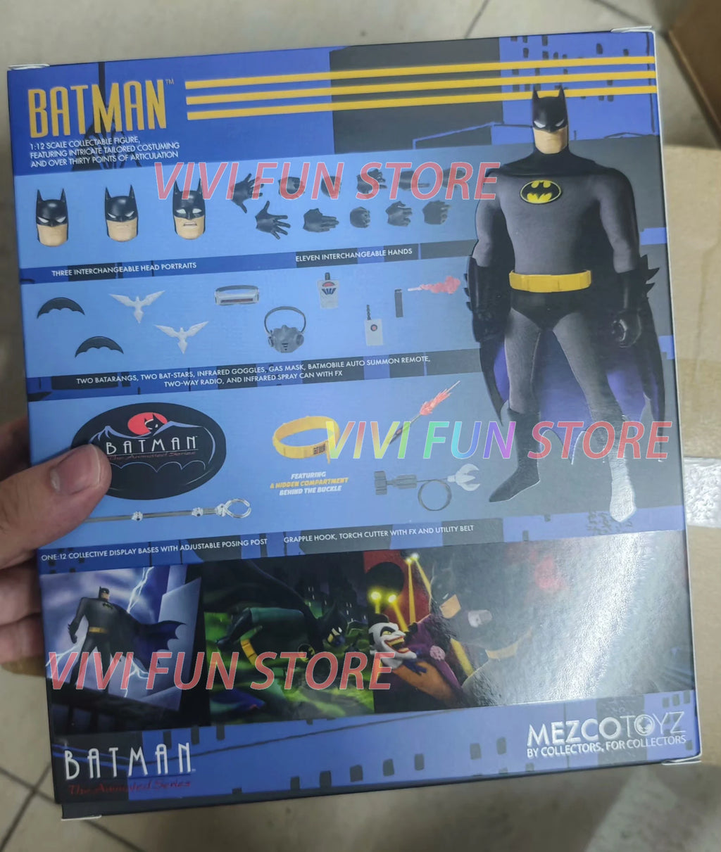 In Stock Originate Mezco Toys TAS BATMAN The Animated Series One:12 Movability Model Toys Cloth Clothes