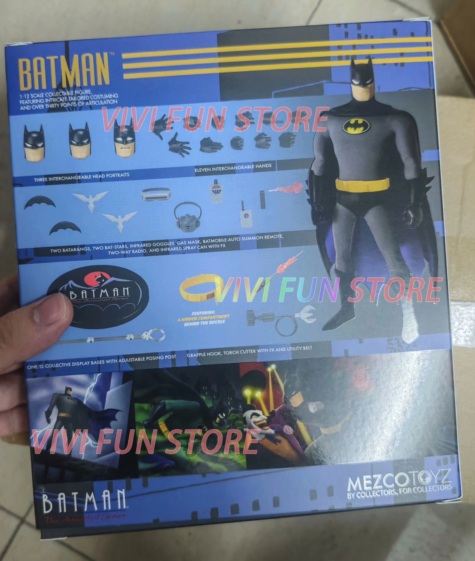 In Stock Originate Mezco Toys TAS BATMAN The Animated Series One:12 Movability Model Toys Cloth Clothes