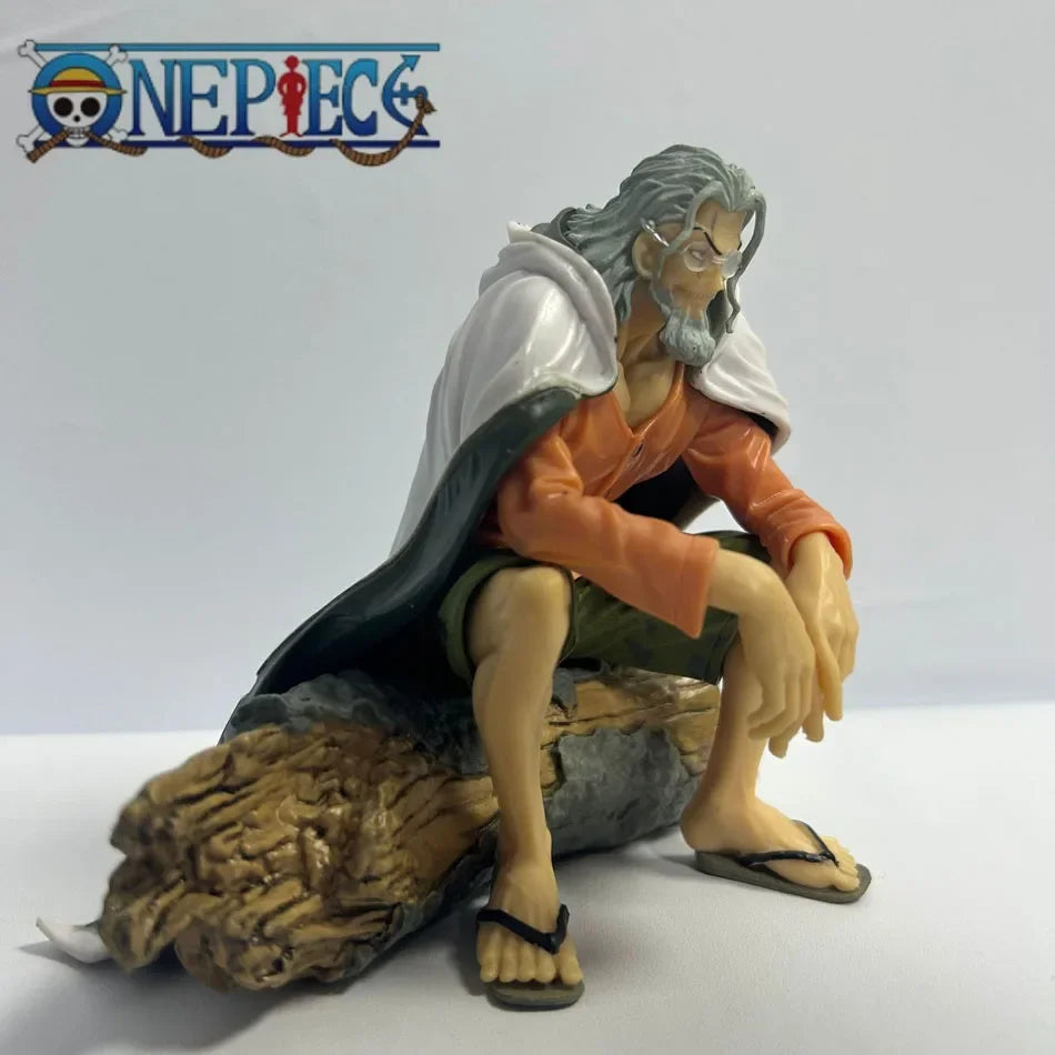 12cm Anime One Piece Figures Silvers Rayleigh Action Figures Rayleigh Statue PVC Collection Model Toys Birthday Ornamen Gifts