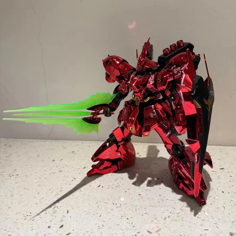 STAR Model RG 1/144 MSN-04 Sazabi Mirror Electroplating red Ver.Assembly Model Kits Anime Action Figure  Plastic Robot toys