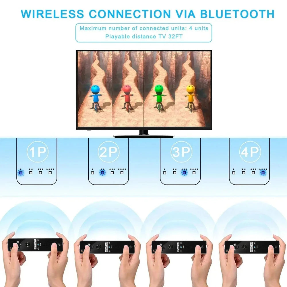 2 in 1 Wireless Remote Compatiable with  Wii U Joystick Gamepad Controller Set Motion Plus  Video Game for Wii Accessories