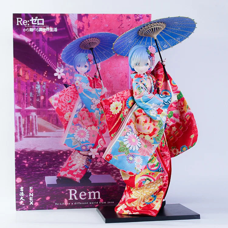 51cm Re Starting Life in Another World - Rem Kimono Action Figures Anime Model Statue Collection Desktop Decoration Gift