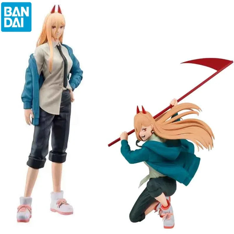 Оригинална фигурка Bandai Chainsaw Man Power Anime, колекционерски орнаменти, фигурка, модел играчки, подарък за рожден ден, PVC