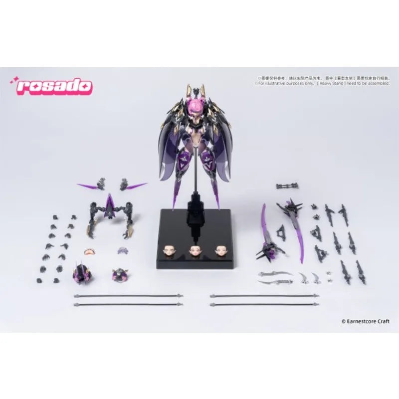 He Cheng Zhi Zao Original MODEL KIT Rosado Project Star Flower·Black Iris Anime Figure Assembly Model Toys Model Gifts for Boys