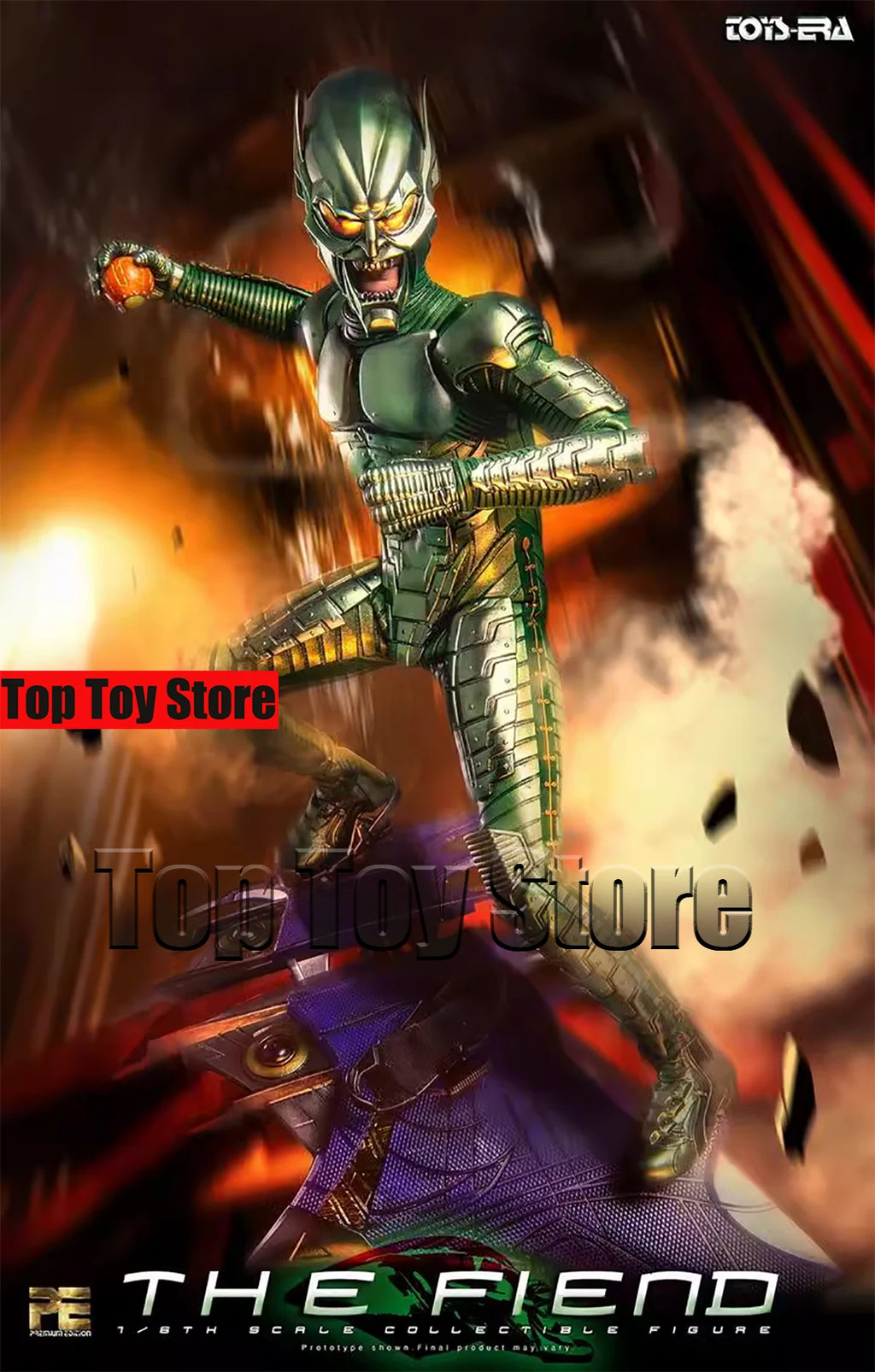 In Stock 1/6 Scale TOYS ERA PE007 The Fiend Monster 12 inch Male Solider Collectible  Action Figure with Hoverboard