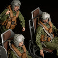 1/48 Resin Soldier model kits figure colorless and self-assembled （3 people）A-2267