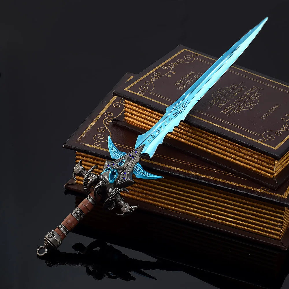 World of Warcraft Оръжие Frostmourne Nerzhul The Lich King Игра Периферна 30 см Метална игра Катана Самурайски меч Подаръчни играчки Оръжие
