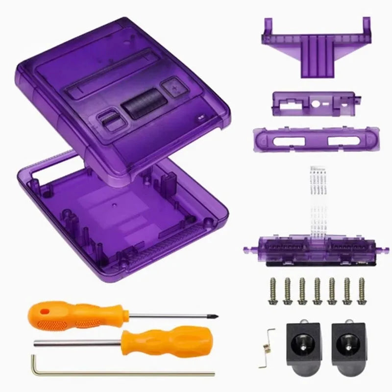 New SFC game console shell SFC console replacement shell High quality SFC semi transparent shell For Super Famicom Console