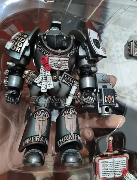 【SF】JOYTOY Warhammer 40K 1/18 Action Figure GREYKNIGHTS TERMINATOR CADDON VIBOVA Model Toys Gifts Collection Ornaments