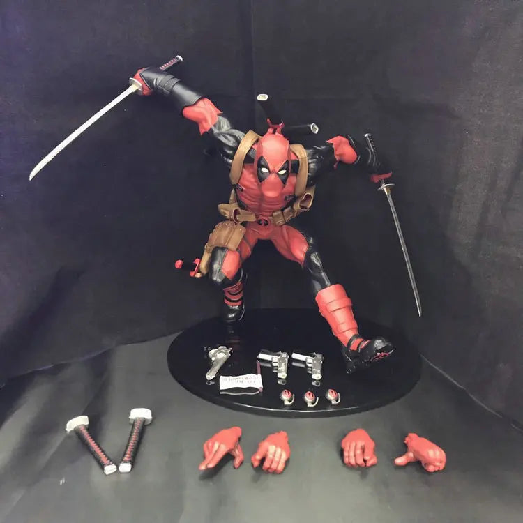 Hot Sale 35cm Deadpool Action Figure Anime Ml Legends X-Men Figuras Toy Manga Figurine Gk Statue Decoration Model Adult Kid Gift