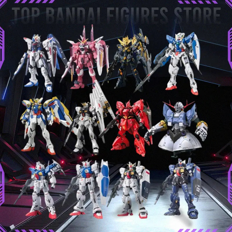Bandai RG RX-78-2 WING RX-93-V2 UNICORN GOD GUNDAM In stock Anime Original Model Toy Action Figure Robot Collection Toy Gift