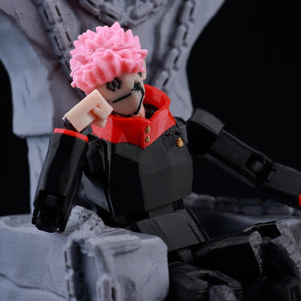 3d Printed Dummy13 Jujutsu Kaisen Ryomen Sukuna Action Figure Anime Model Toys Multi-Jointed Poseable Collectible Toy Gift