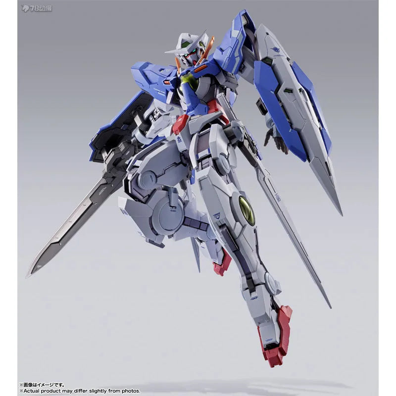 Bandai Original Mobile Gundam METAL BUILD GUNDAM EXIA METAL BUILD 180mm Anime Action Figures Toys for Boys Gift Model Ornaments