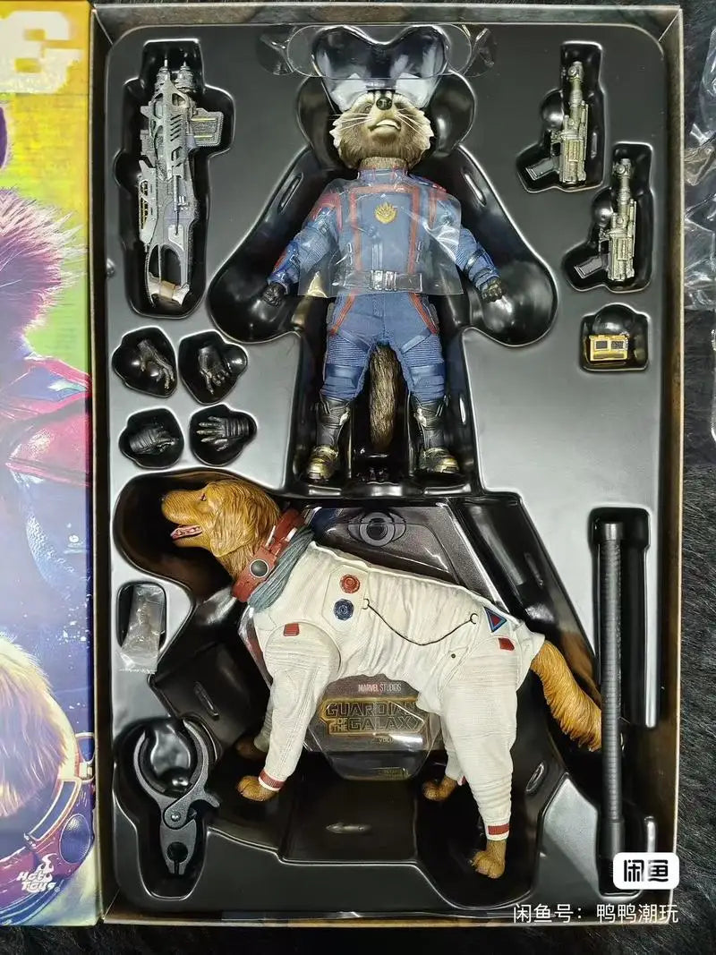 In Stock Genuine HOTTOYS HT MMS708 MMS548 Galaxy Guardians 3 Rocket Raccoon Cosmo Action Figure Model Toys Collection Ornament
