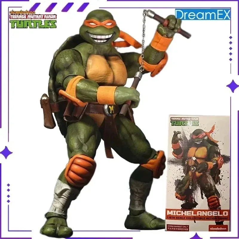 Authentic DreamEX Original Ninja Turtles Series Michelangelo&Donatello 1/6 Anime Mobile Doll Model Toy Gift Collection in Stock