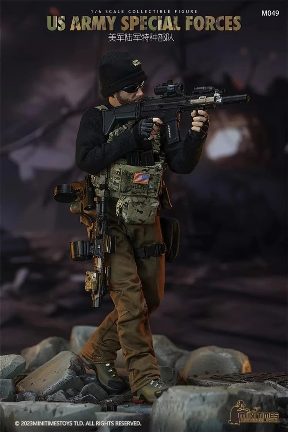 100% New Version Minitimes M049 The US. Modern Soldier Doll Figure About 12" Full Set Moveable Action For Fans Collect