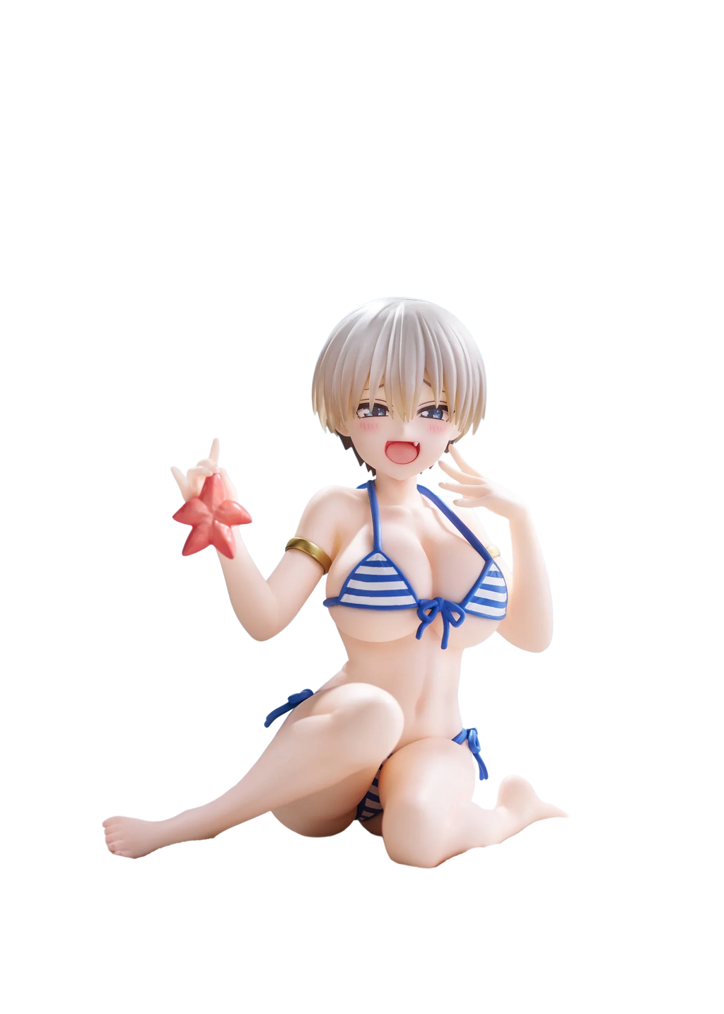 Original Genuine Model Taito Desktop Cute 10cm Uzaki-chan Wants to Hang Out Hana Uzaki Beach Swimsuit Figure Anime PVC Toys