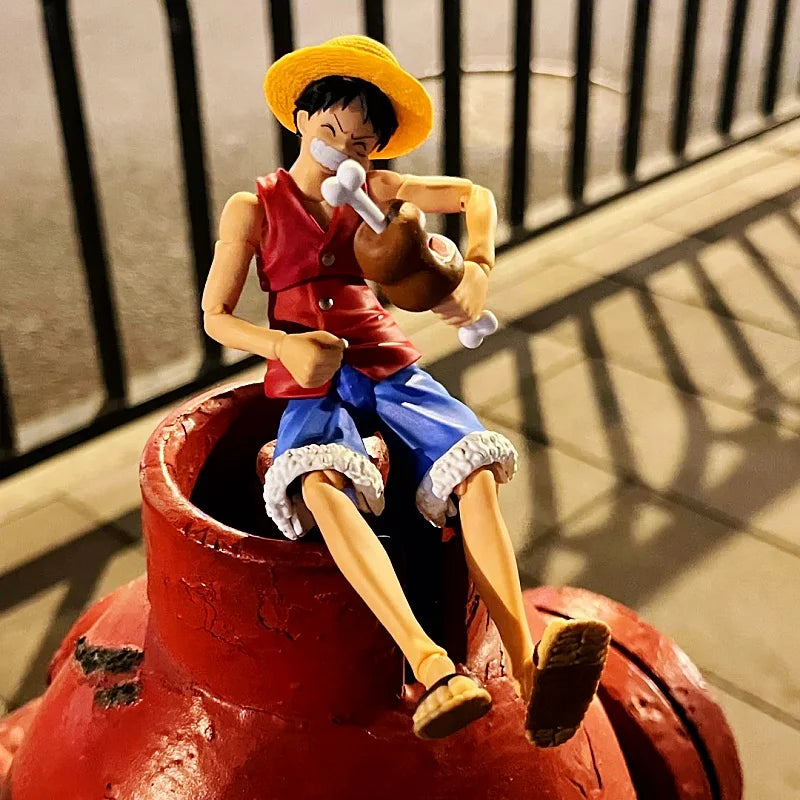 Bandai Shf One Piece Monkey D Luffy Action Figures Articulated Collectible Gear 5 Anime Statue For Anime Fans Collectors Display