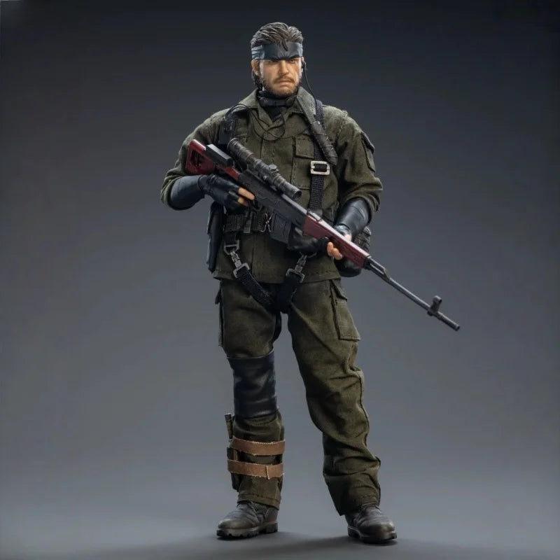 New 1/12 Metal Gear Snake Figure Viper Agent Kraken Studio Metal Gear Snake Anime Model Movable Joints Toy Collection Gift