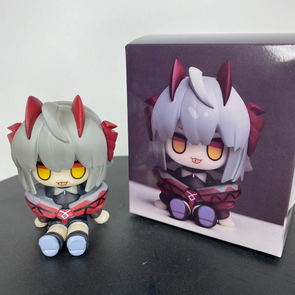 Cute Arknights Silent Texas Chibi Figure Cute Desktop Ornament Collectible Anime Figurine Desk Decor Toy Gift