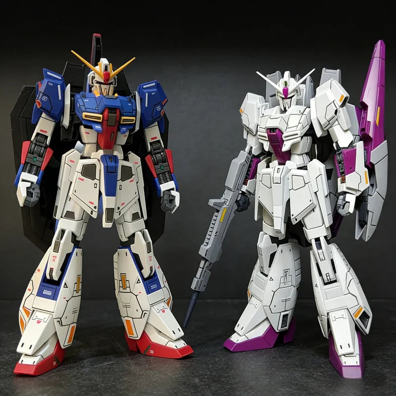 JMS HG 1/144 MSZ-006 ZETA Assembly Model Kit Action Figures Boys' Puzzle Toys Holiday Gifts Desktop Decoration Doll Collectible