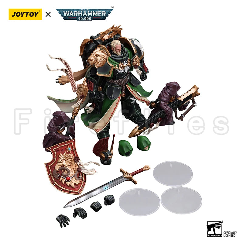 1/18 JOYTOY Action Figure 40K Dark Angels Primarch Lion El‘Jonson Re-issue Version Anime Model Toy