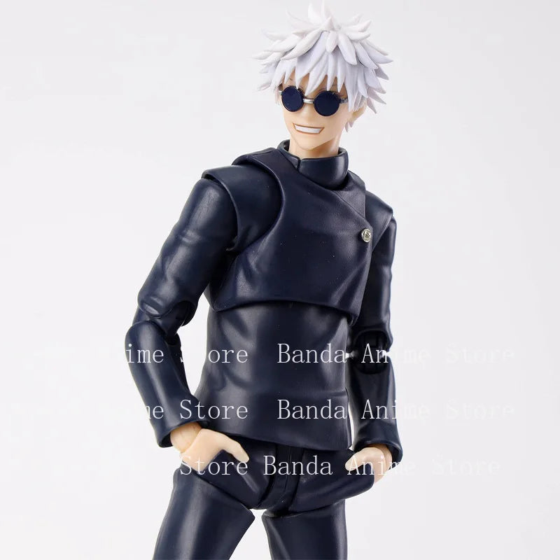 In Stock Bandai Original S.H.Figuarts SATORU GOJO Tokyo Jujutsu High School Anime Action Figure Model Toy Gift for kid