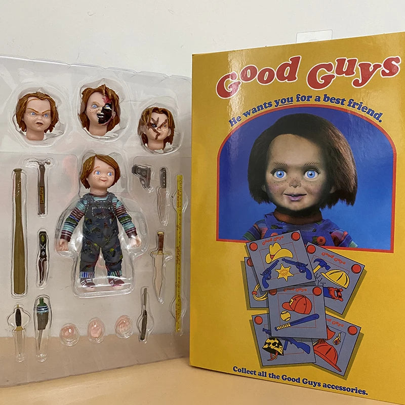 NECA Good Guys Christmas Chucky Doll Child's Play Bride Of Chucky Ultimate Chucky Gets Lucky Action Figure Model Toys Doll Gift
