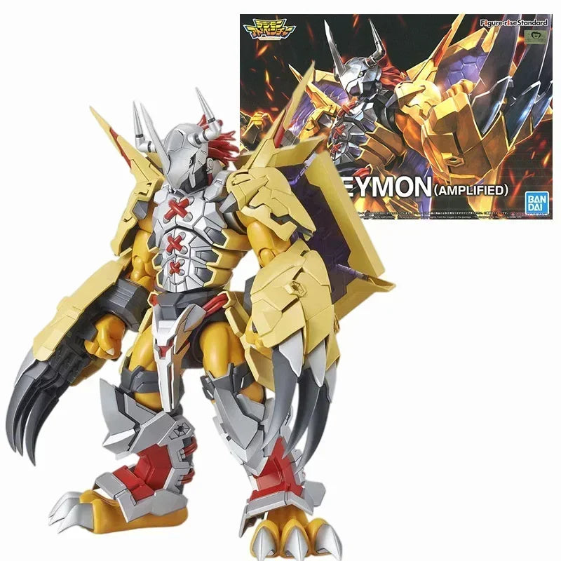 Original Bandai Digimon Adventure WarGreymon Omegamon Beelzebumon Gallantmon Alphamon Paildramon Action Figure Model with box