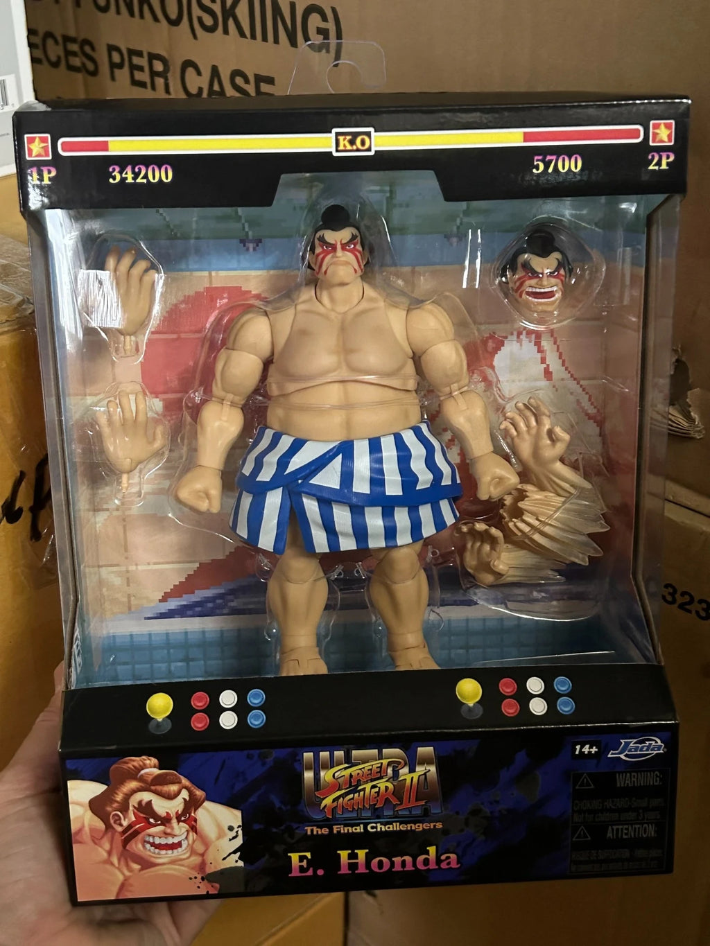 In Stock Jada Toys Edmond Honda Sumo Action Figures Street Fighter II 6-Inch Posable Figure Collectible Toy Children Gift