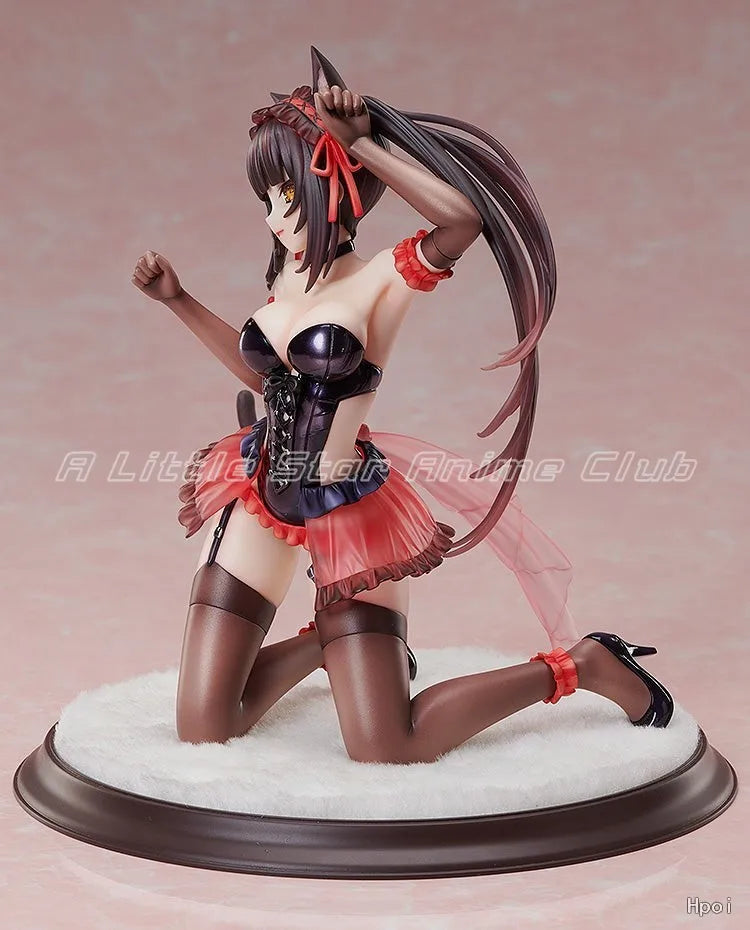 In Stock Original KADOKAWA KDcolle DATE A LIVE Kurumi Tokisaki Cat Ear Animation Figures Model Collection Toys
