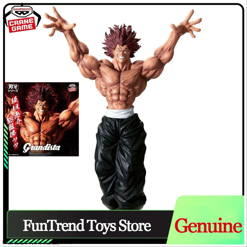 Genuine Bandai Anime Baki Grandista Series Figure Model Desktop Ornament Hobby Collectible Boys' Gift