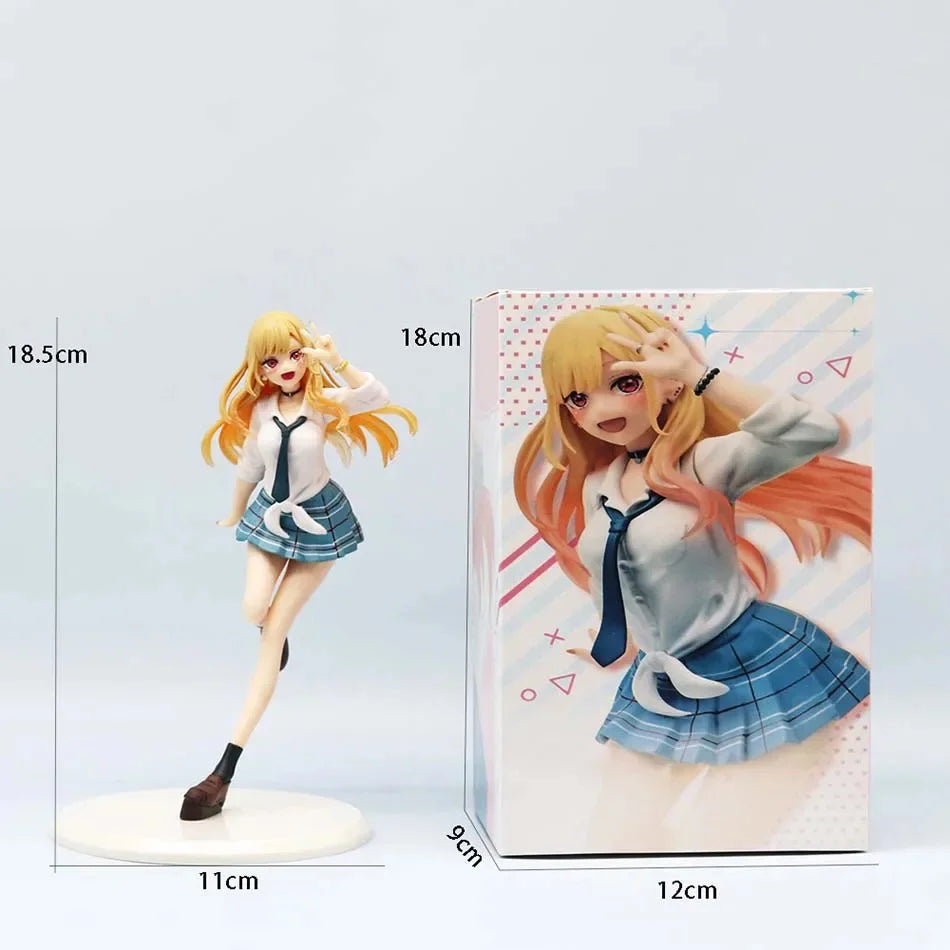 Cute Girl Uniforms Kitagawa Marin Action My Dress-Up Darling Anime Figure PVC Adult Collection Model Doll Toys