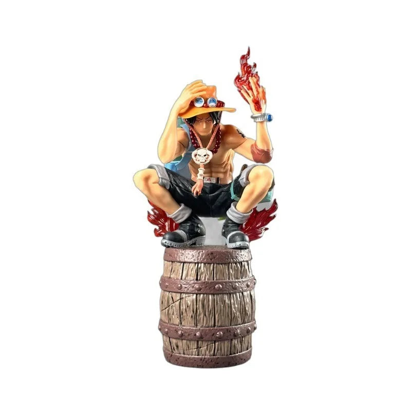 In Stock One Piece Ace Limited Edition Gk Figure Ao Anime Statue Trendy Desktop Decoration Collectible Toy Genuine